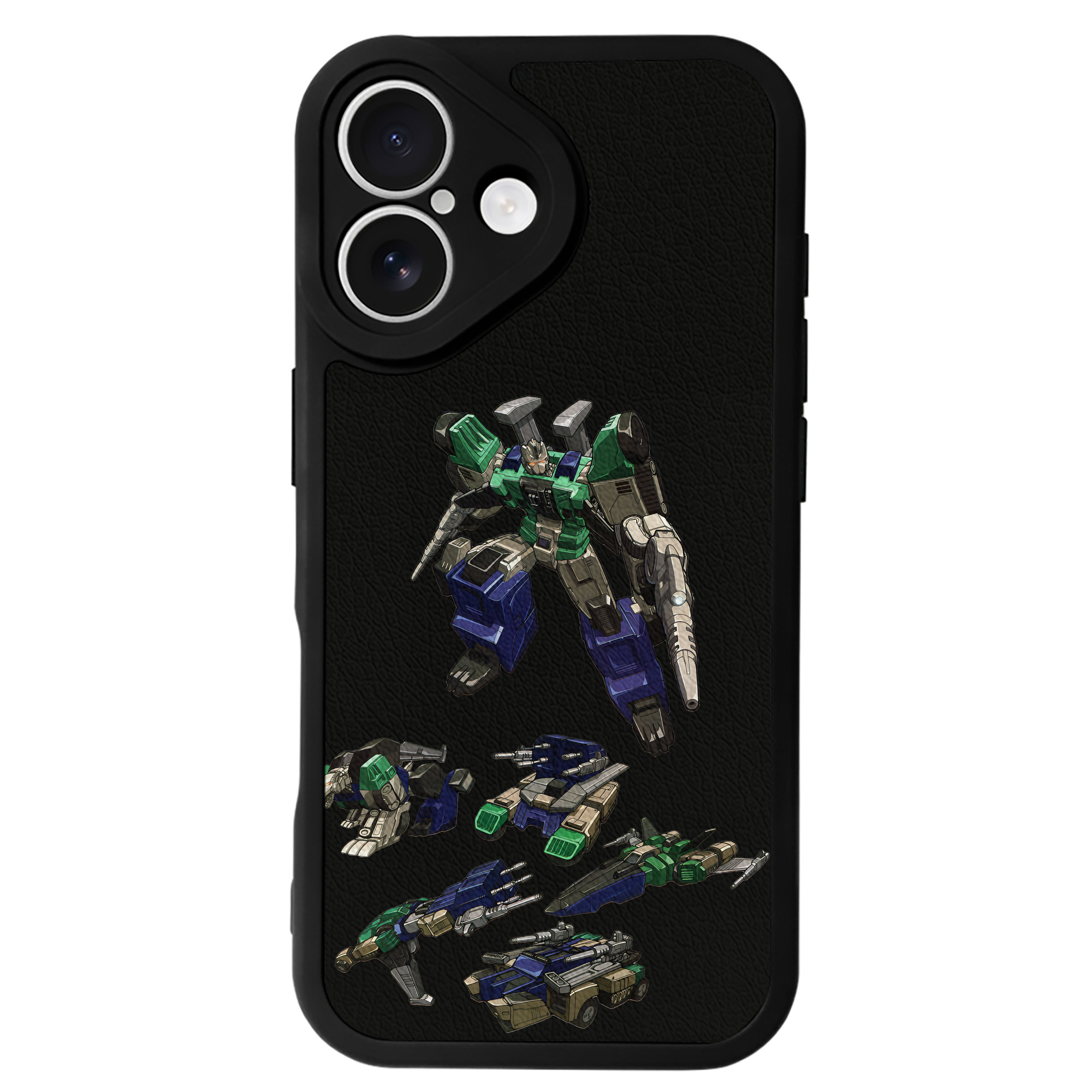 （画像用） Transformers トランスフォーマー 【iPhone 16シリーズ対応】シリコンスマホケース（レザー調） 材質：シリコン